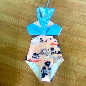 Roxy One piece bathing suit unique size small